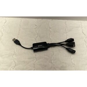 Inland Pro 4 Port USB 2.0 High Speed Hub‎ Splitter 1 Mini USB Port